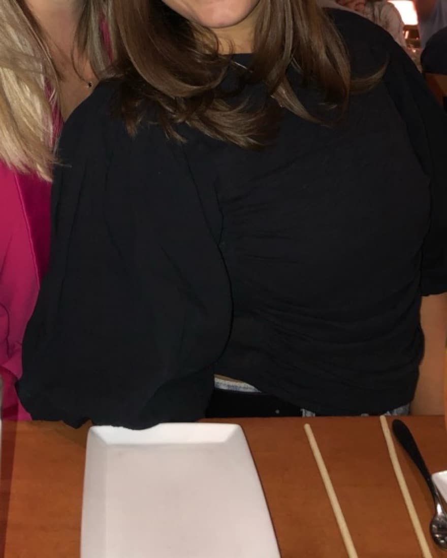 FP Black Puffy Sleeve Top - Image 4