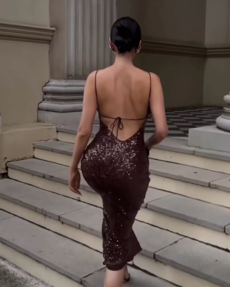 Briana Sequin Maxi Dress - Image 2