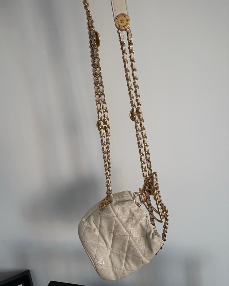 Chanel Quilted Leather Bucket  Bag - Image 2