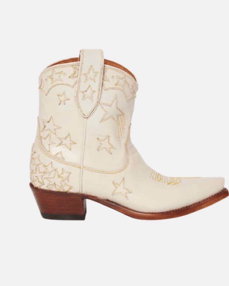 Miron Crosby Brooke Creme Cowboy Boots  - Image 2