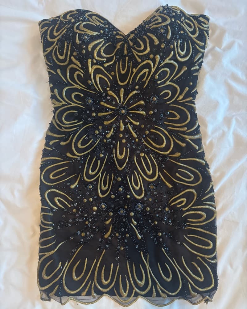 Jovani embroidered mini dress - Image 1