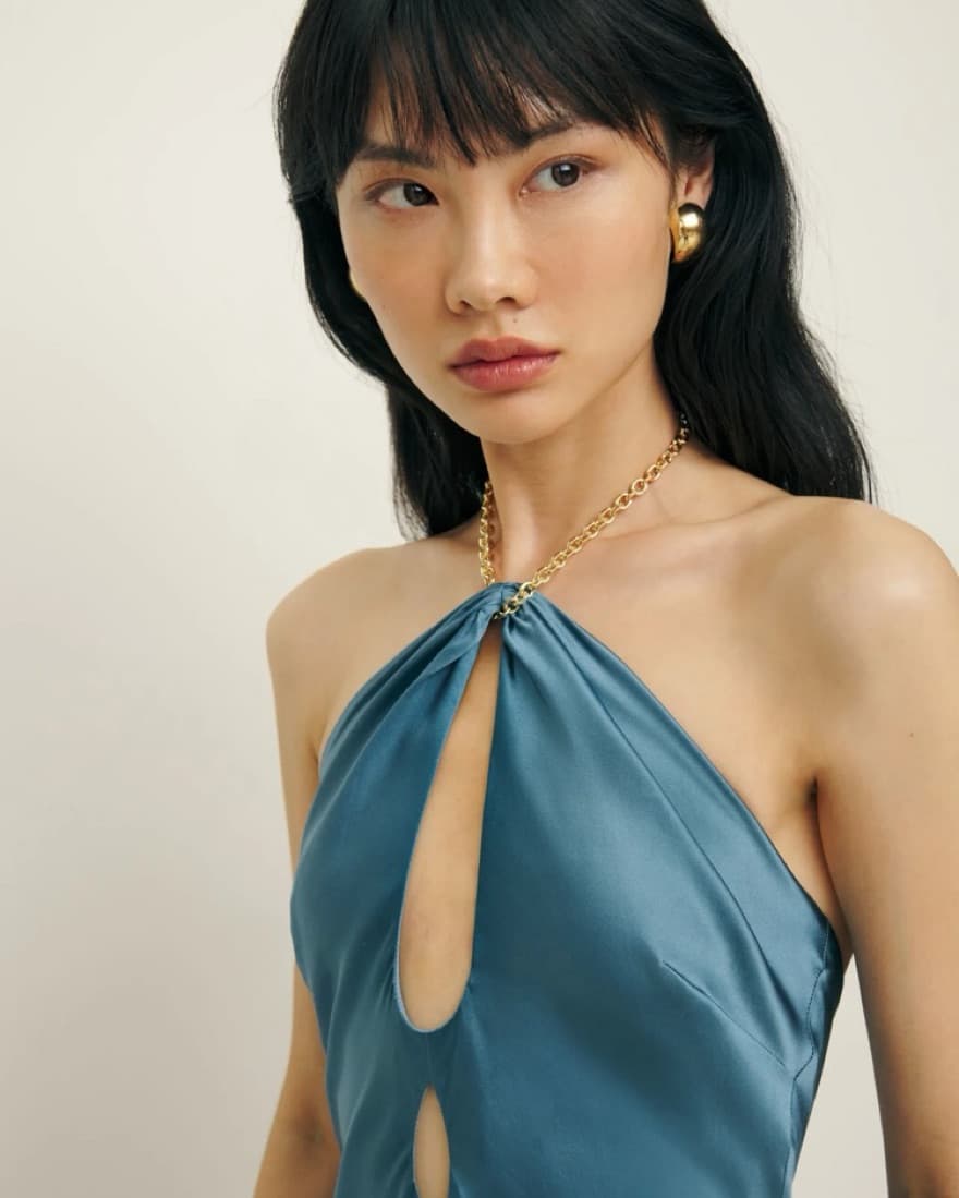 Reformation Yesenia Silk Dress - Image 2