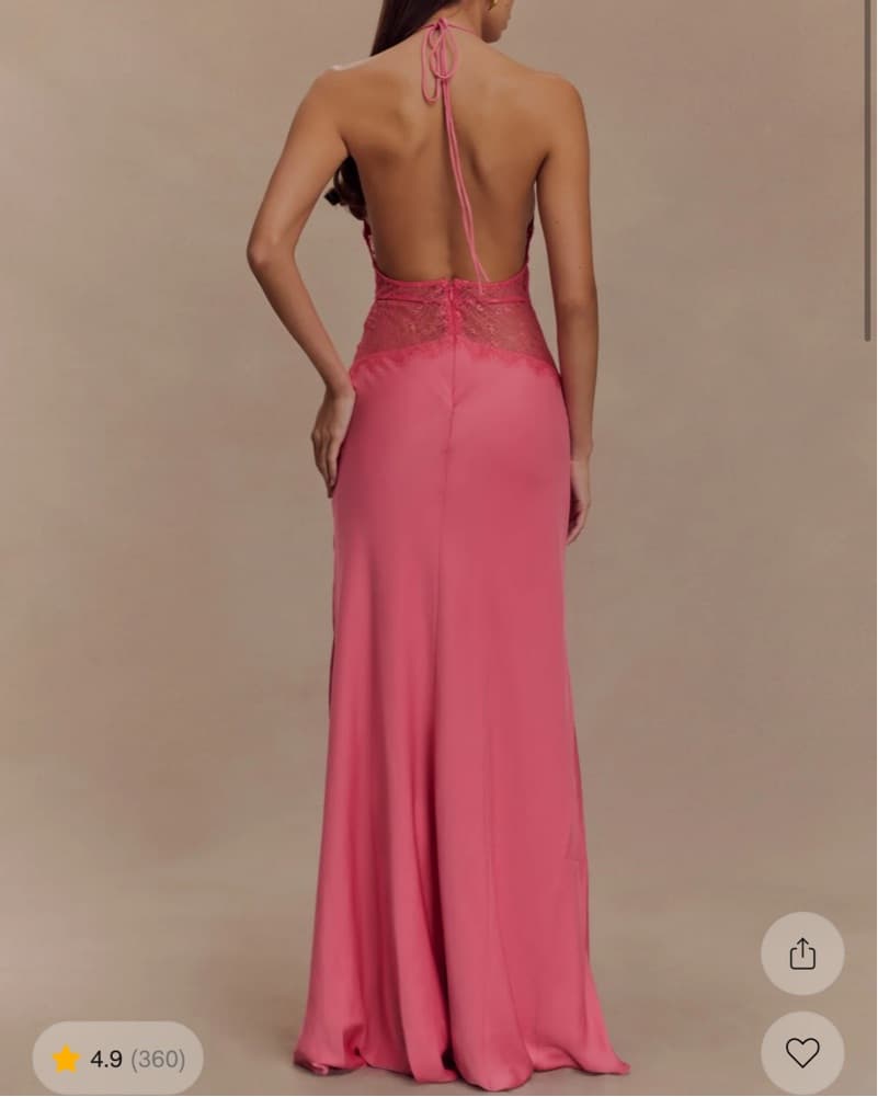 Meshki Dinah Lace Maxi - Blush Pink - Image 3