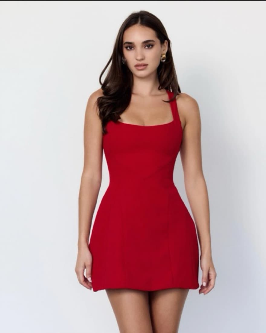 Red Artless Forever Mini Cocktail Dress - Image 3