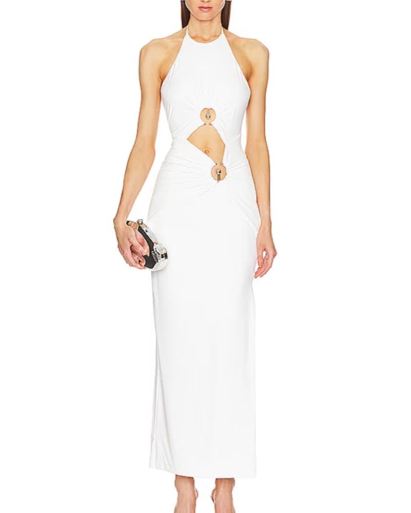 Neve Maxi Dress in Orchid White - Image 3