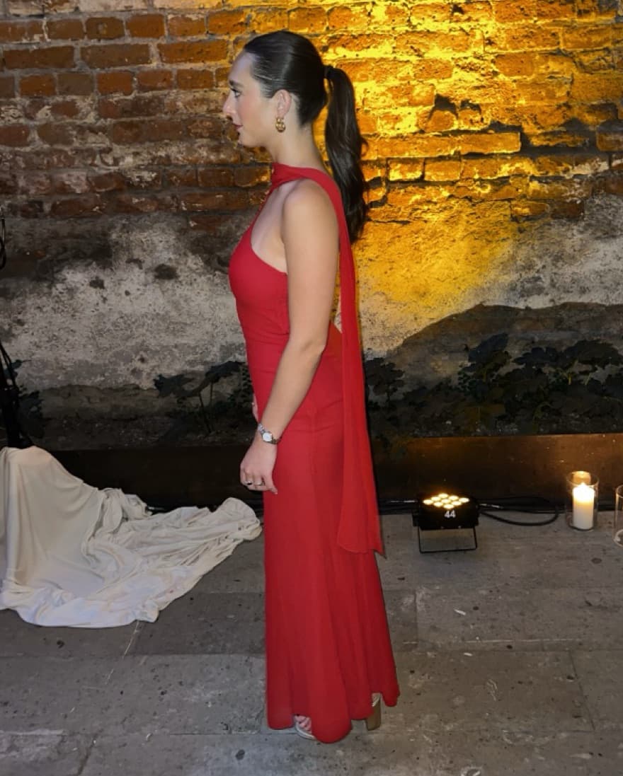 Red Reformation Dress - Image 4