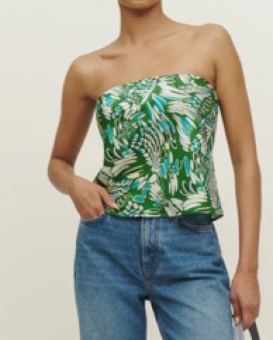 Reformation Spritz Silk Top - Image 2