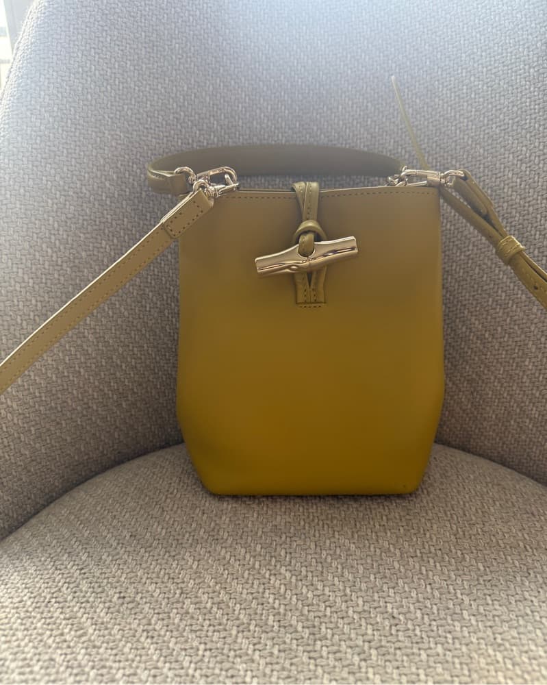 Longchamp Leather Bucket Bag  - Image 3
