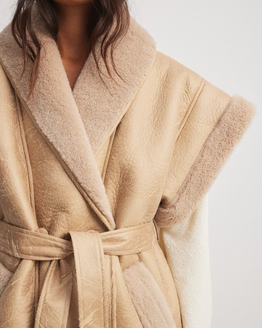 NAK-D x Hannah Schönberg Shearling Vest  - Image 3