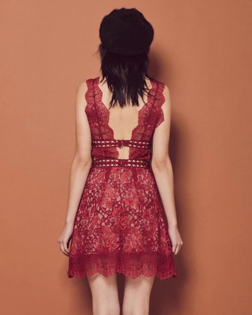 For Love & Lemons Mon Cheri Mini Dress - Image 2