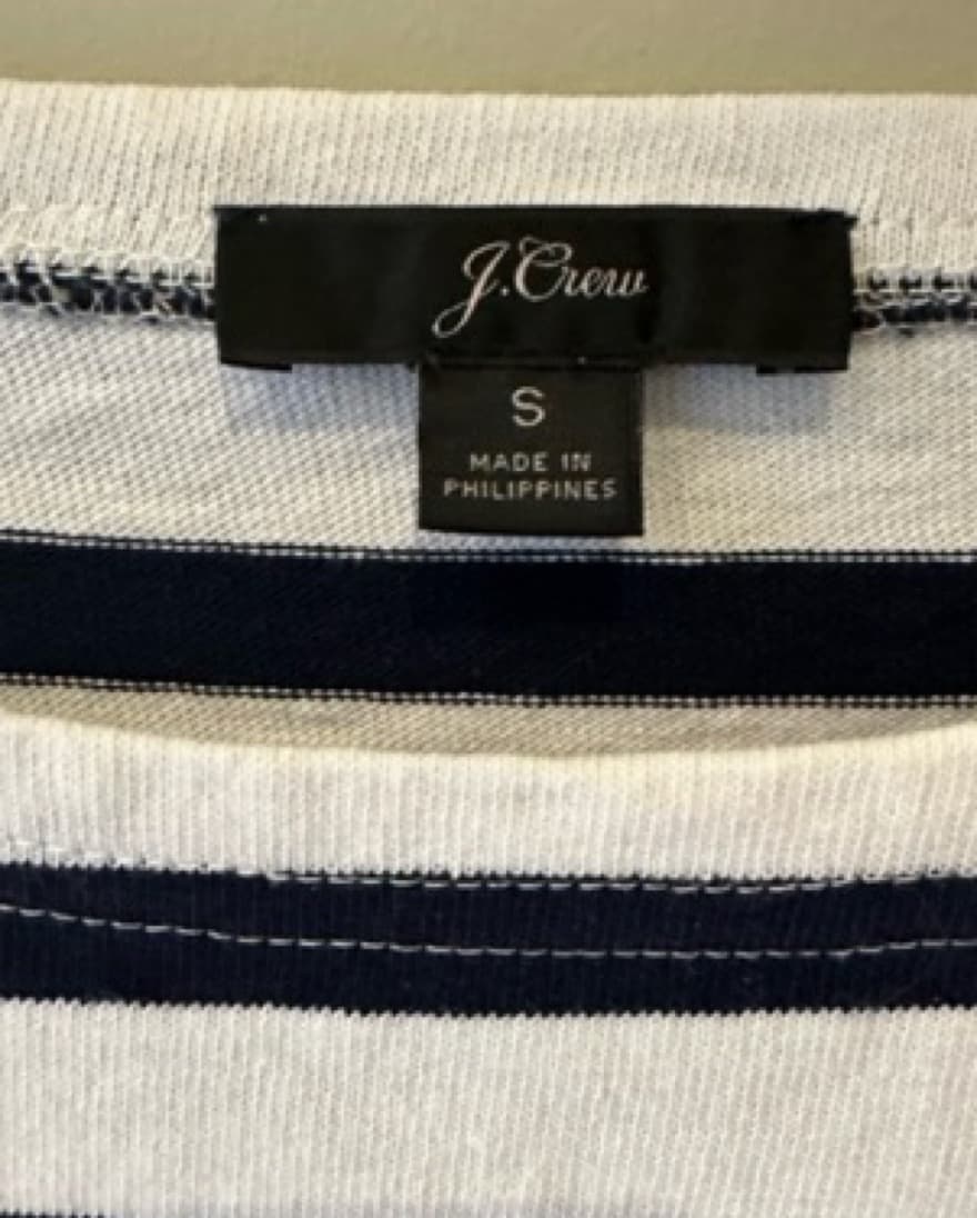 JCrew Classic Boatneck Nautical Striped  - Image 6