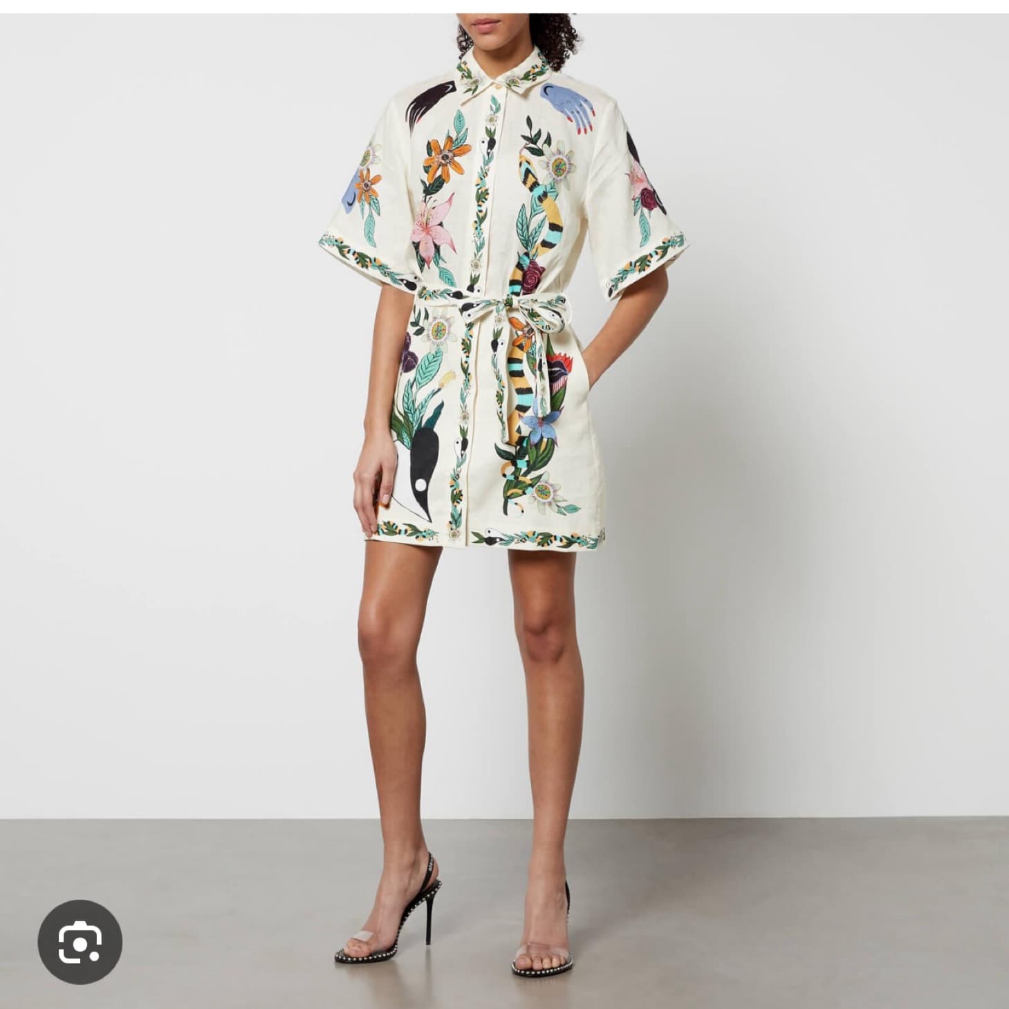 Alemais linen Belt Dress - Image 5