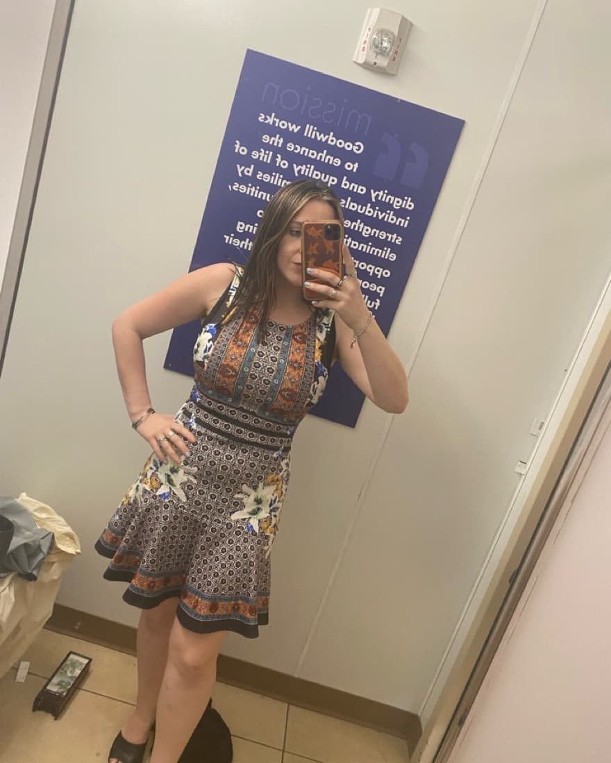 Multicolored Semi Professional Dress - Image 3