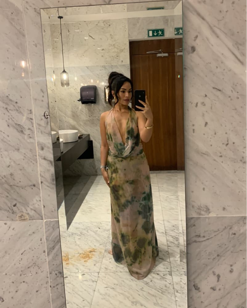 Dreamy Tie-Dye Halter Maxi Dress - Image 5