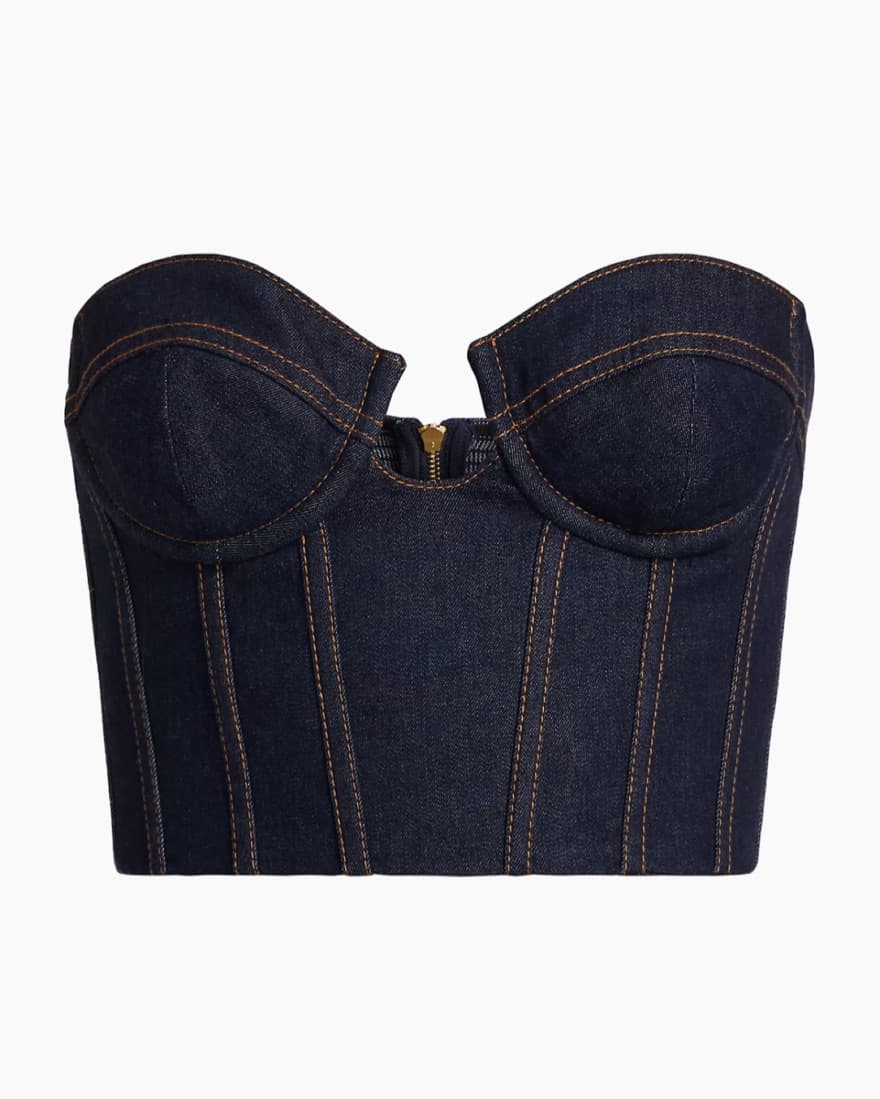 Zimmermann Denim Corset Top - Image 4