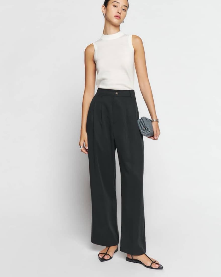 Versatile Black Wide-Leg Trousers - Image 2