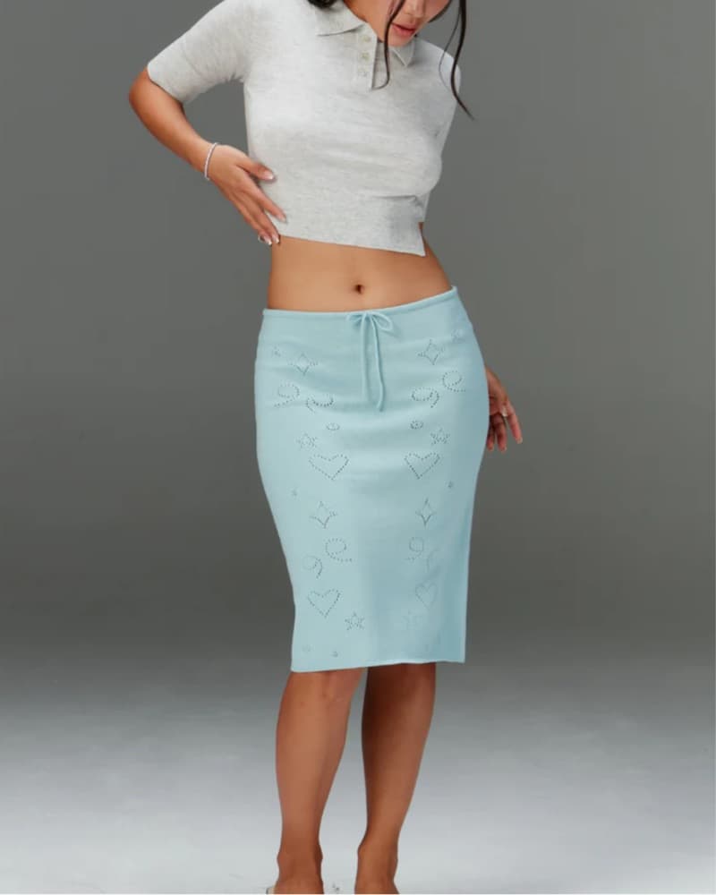 Knit Midi Skirt From Imnotamorningperson - Image 2
