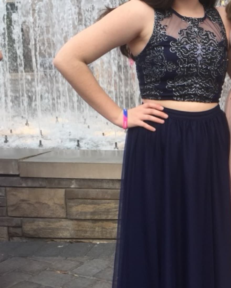Navy Two Piece Formal/prom Dress - Image 1