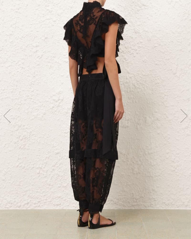 Zimmerman Black Lace Top - Image 3