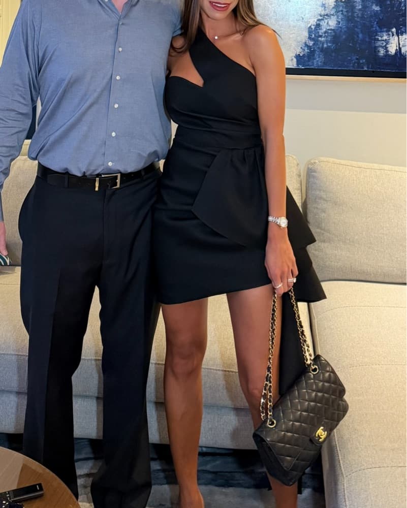 Revolve OneShoulder Black Cocktail Dress - Image 3