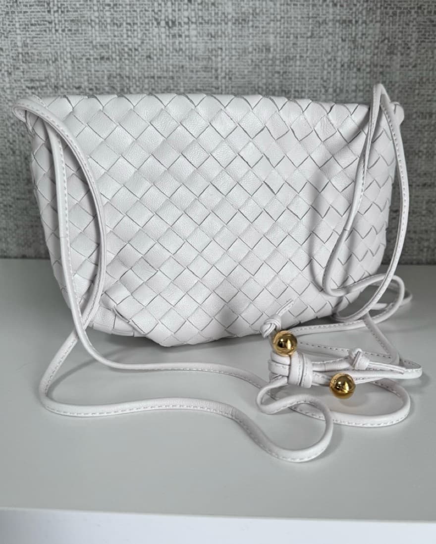 Bottega Veneta Mini White Bulb Bag  - Image 1