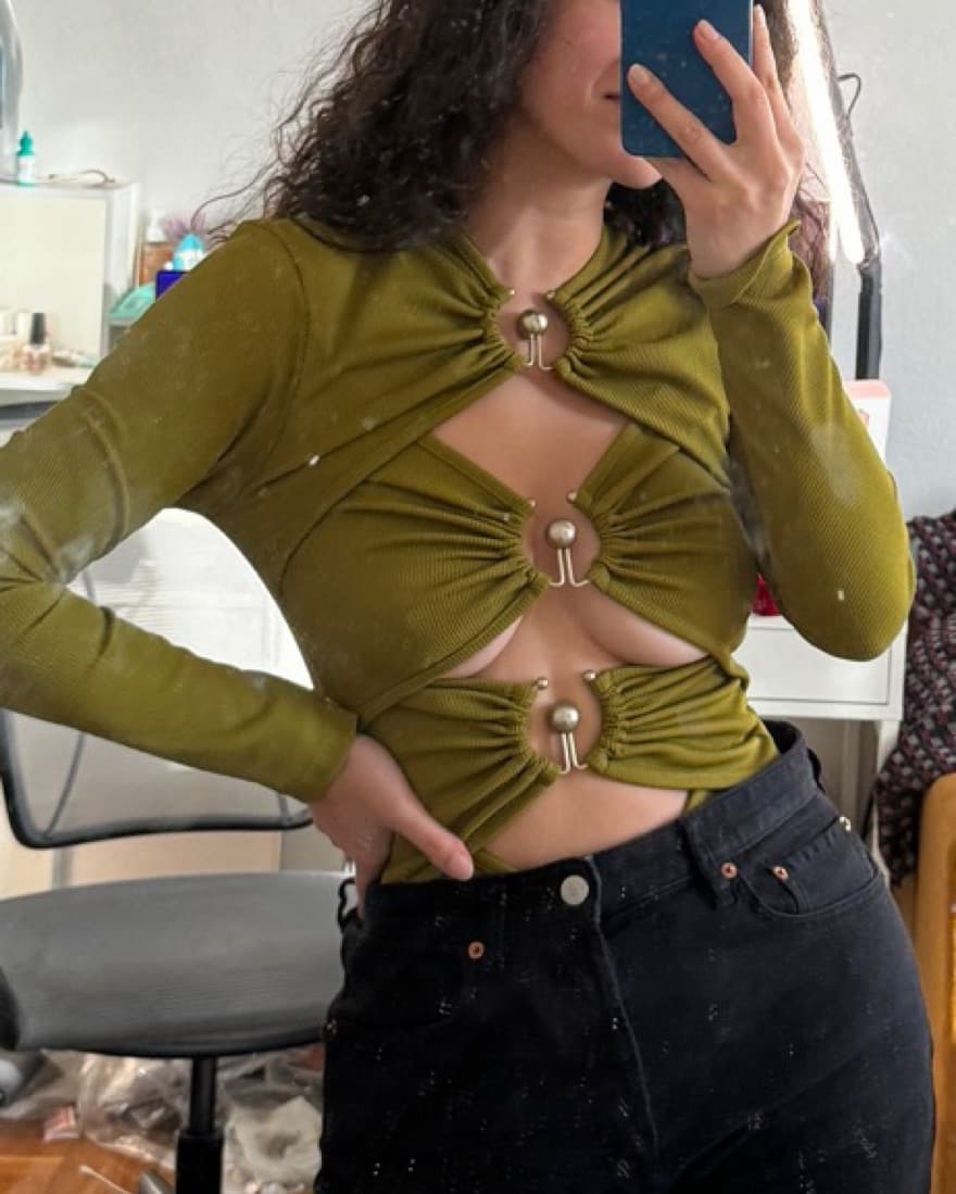 Green Christopher Esber Mini Dress - Image 6