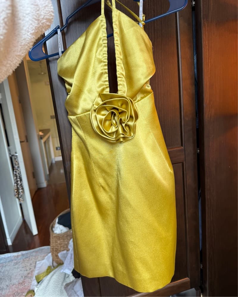 Miss Circle Marcia Gold Dress - Image 2