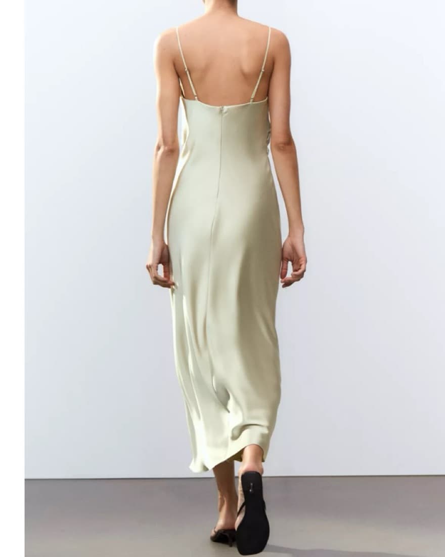 Luxurious Satin Slip Dress - Image 2