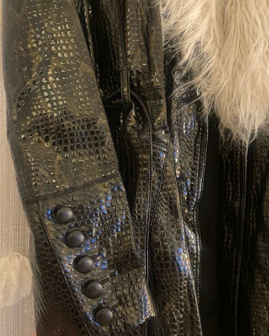 Faux Leather Penny Lane Trench Coat - Image 6