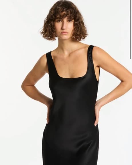 Sir The Label Black Silk Slip - Image 4