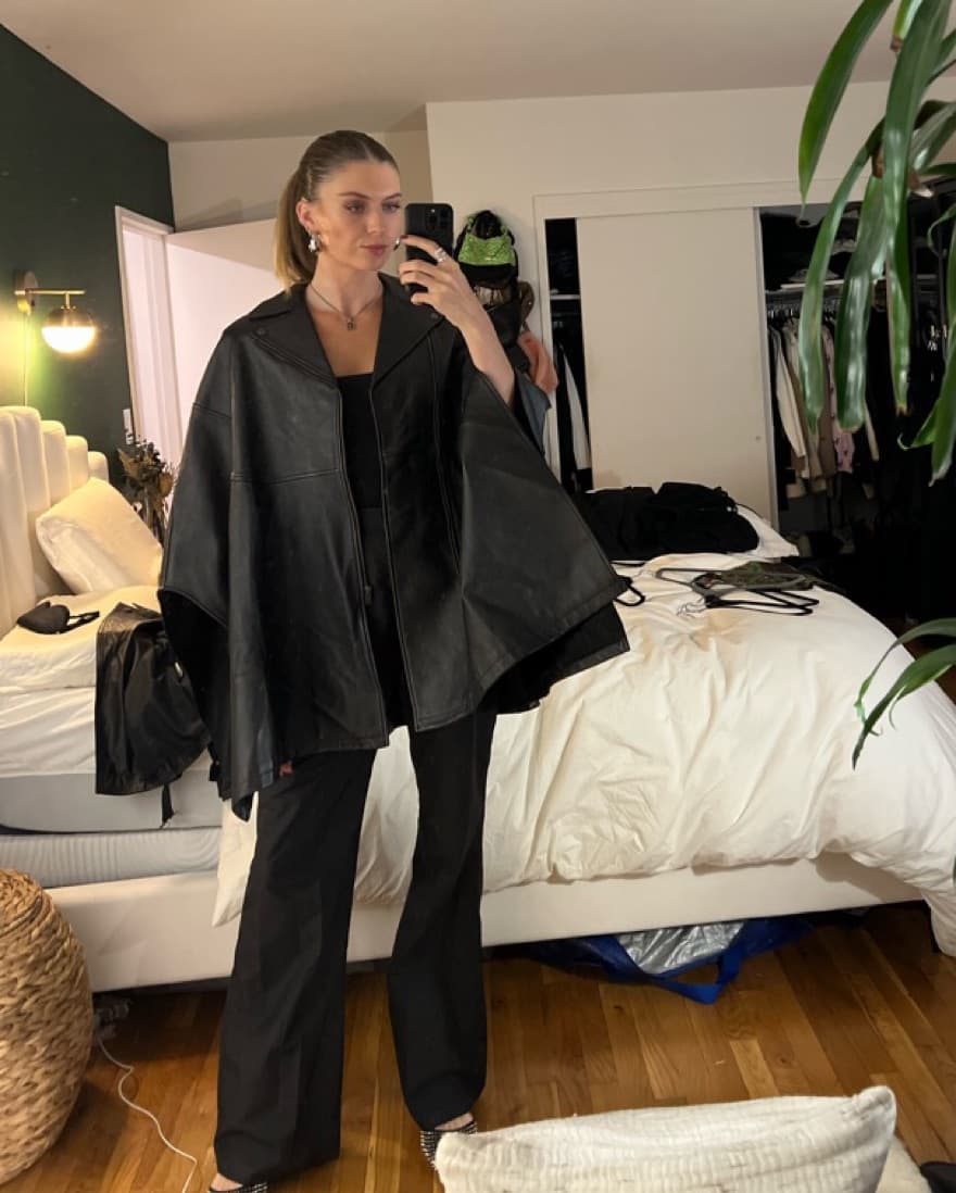 Yves Saint Laurent (YSL) Moto Cape - Image 1