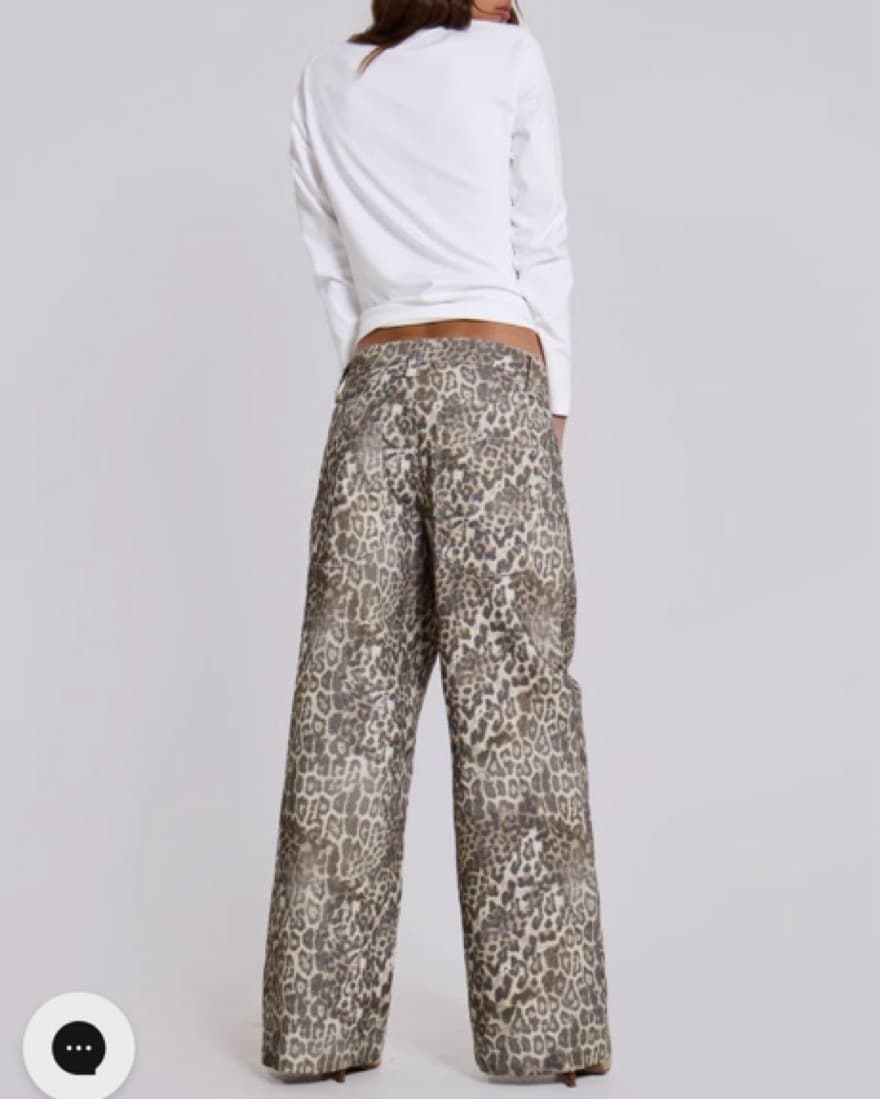 Leopard Print Jeans - Image 3