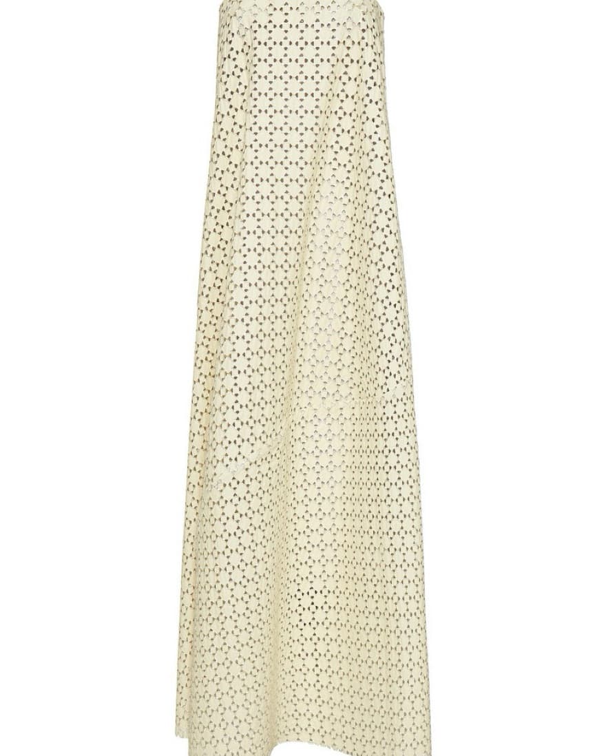 Bianca Spender // Cream Leather Dress - Image 3