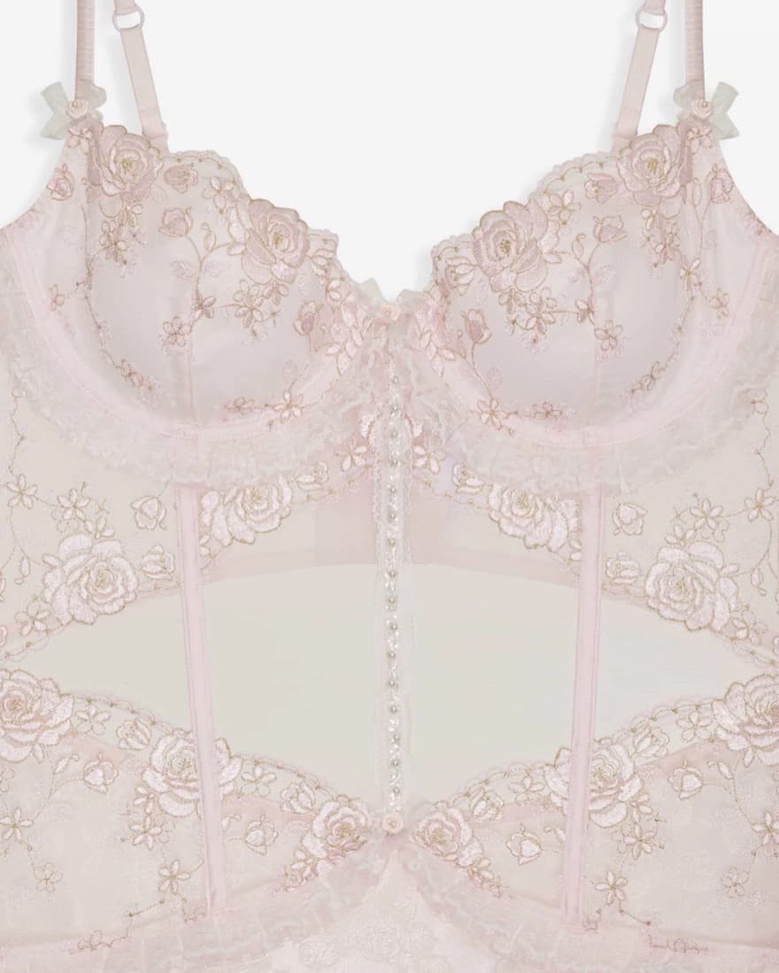 Maribel Maxi Slip Dress Blush - Bridal - Image 3