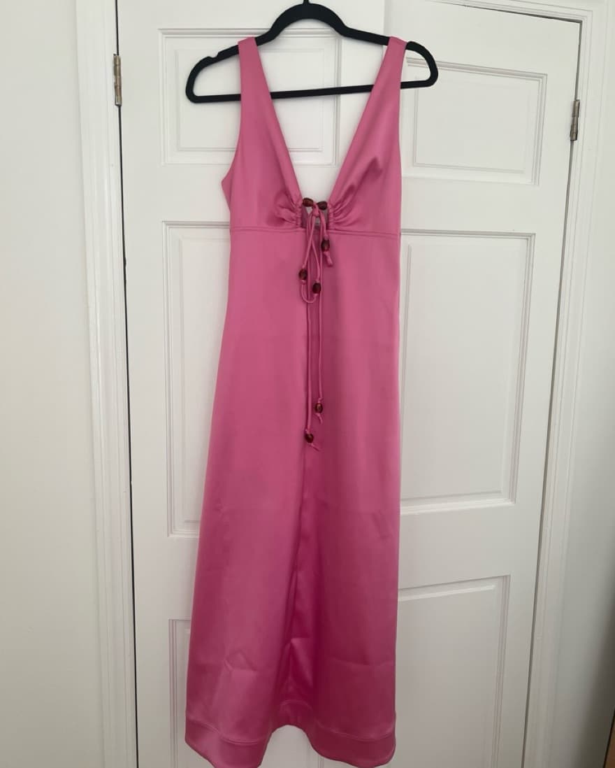 GANNI Wild Orchid Dress - Image 1