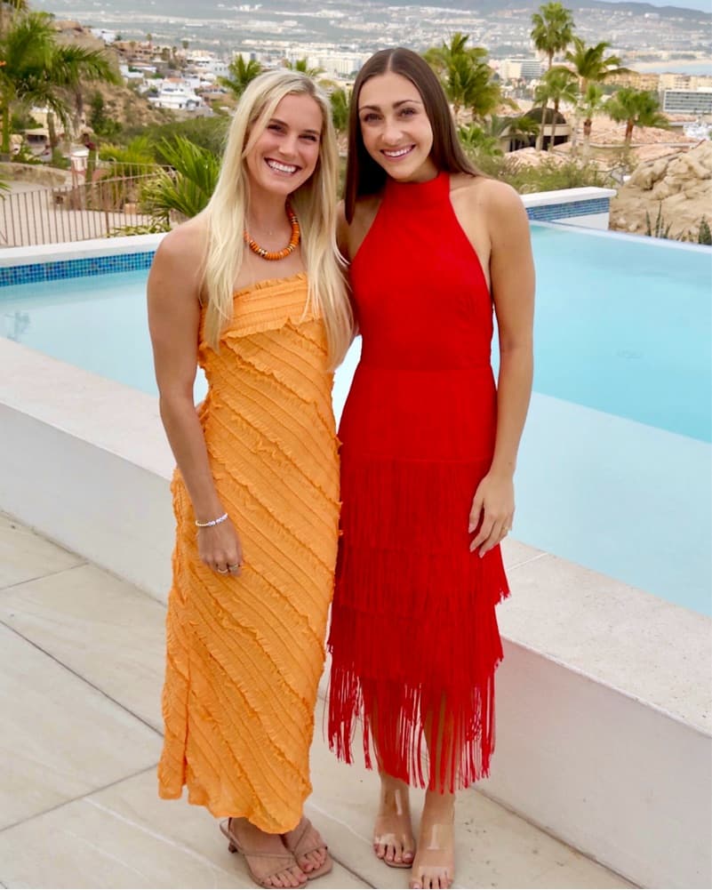Red Fringe Halter Dress - Image 1