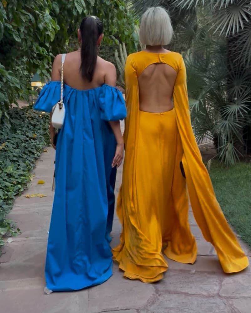 Palmer Dress in Blue CAROLINE CONSTAS - Image 6