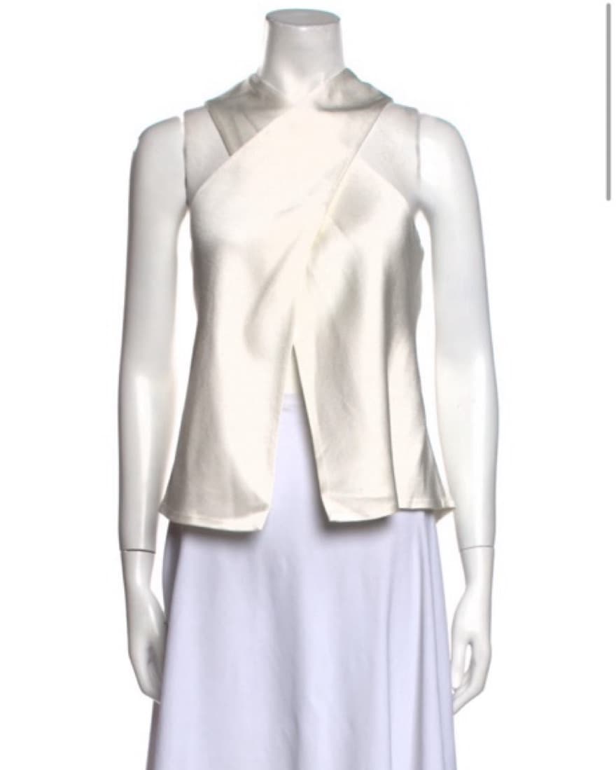 Anna Quan Split Seam Silk Blouse - Image 1