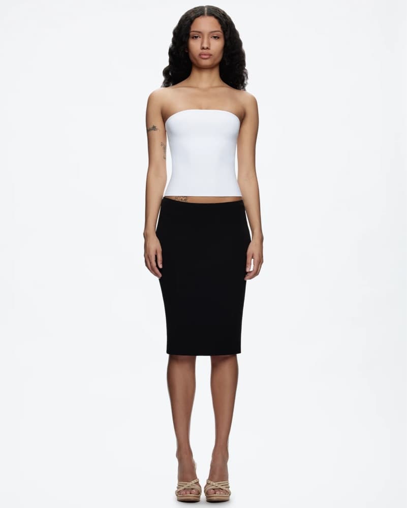 Tank Air Collect Midi Skirt Black - Image 1