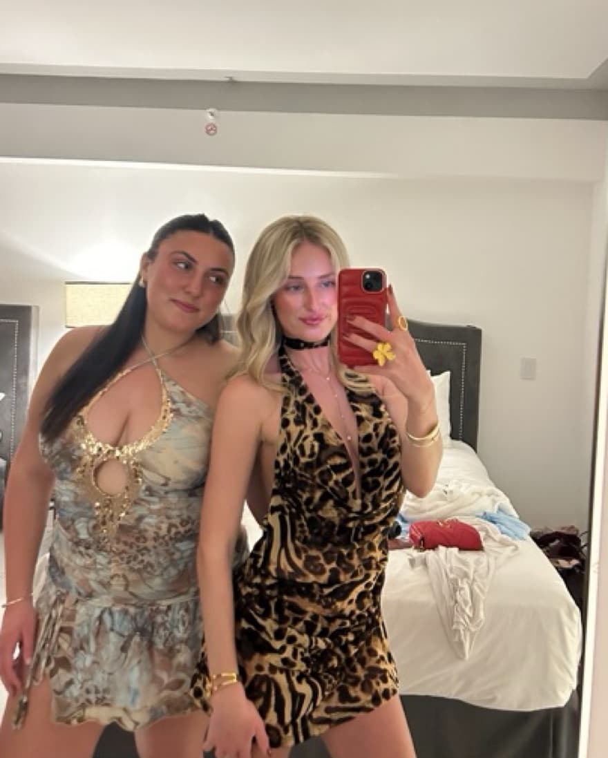 Maisie Mini Dress Leopard Print - Image 3