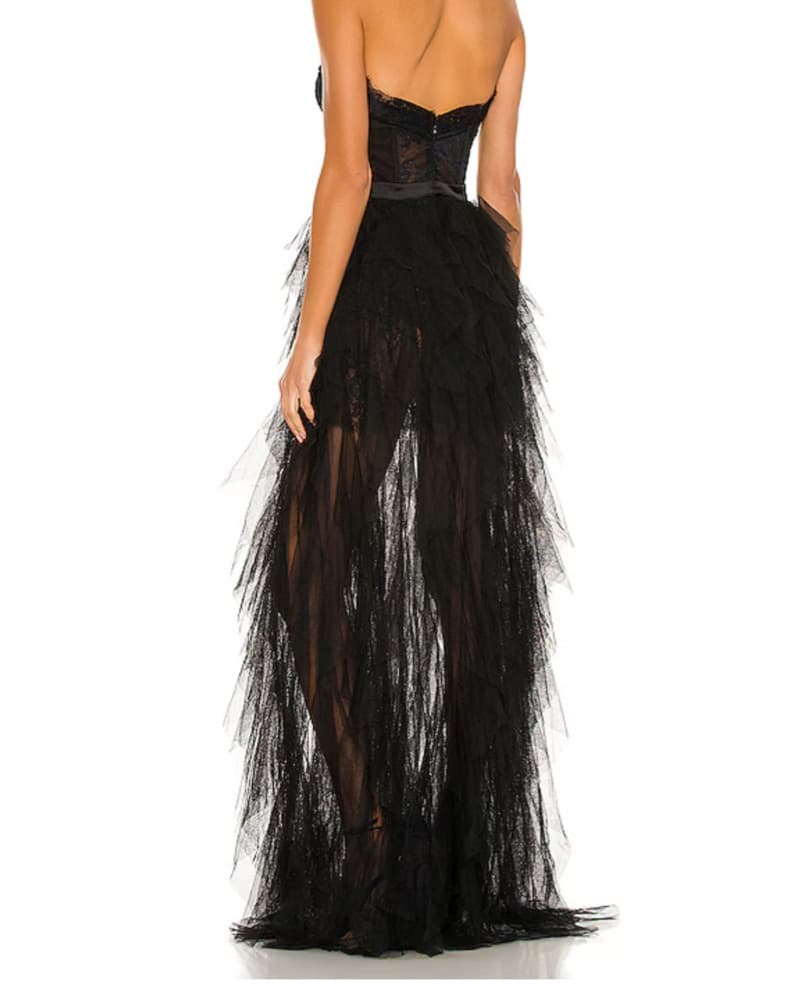 Love And Lemons Black Lace Gown XS - Image 2