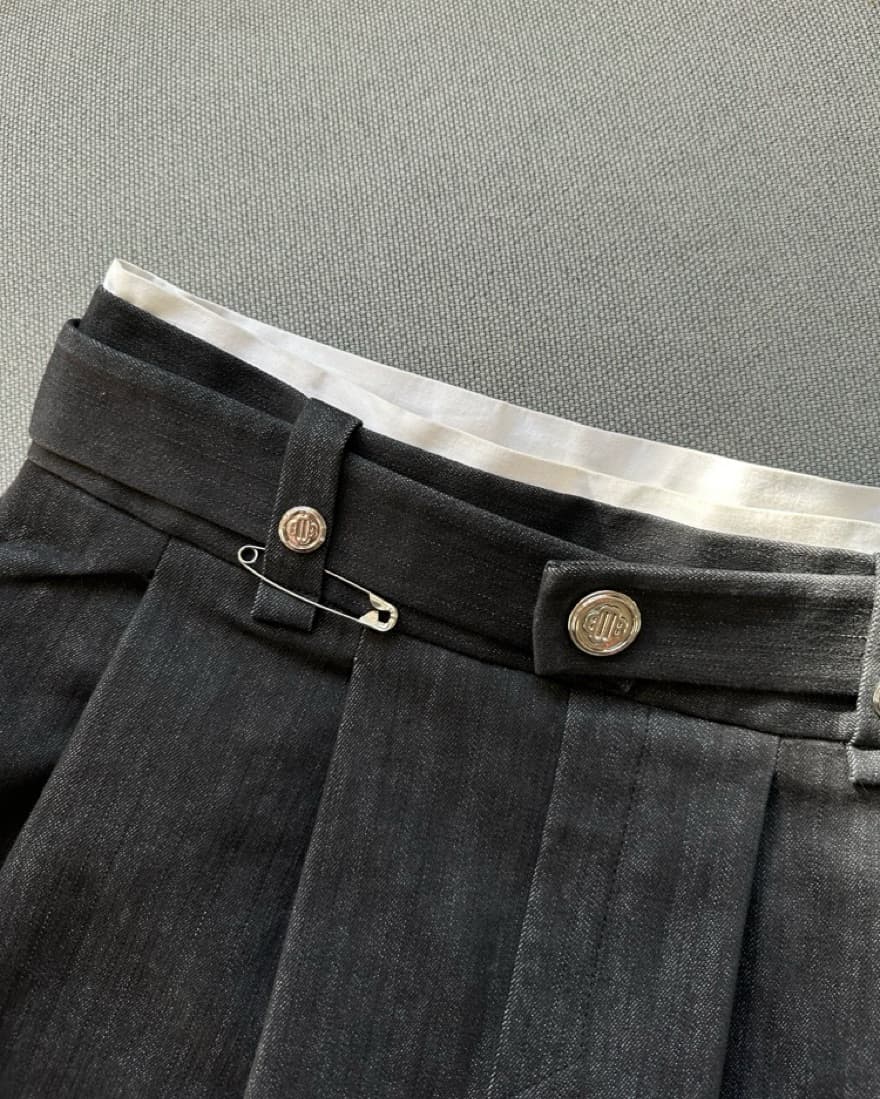 Maje Denim Mini Skirt - Image 3