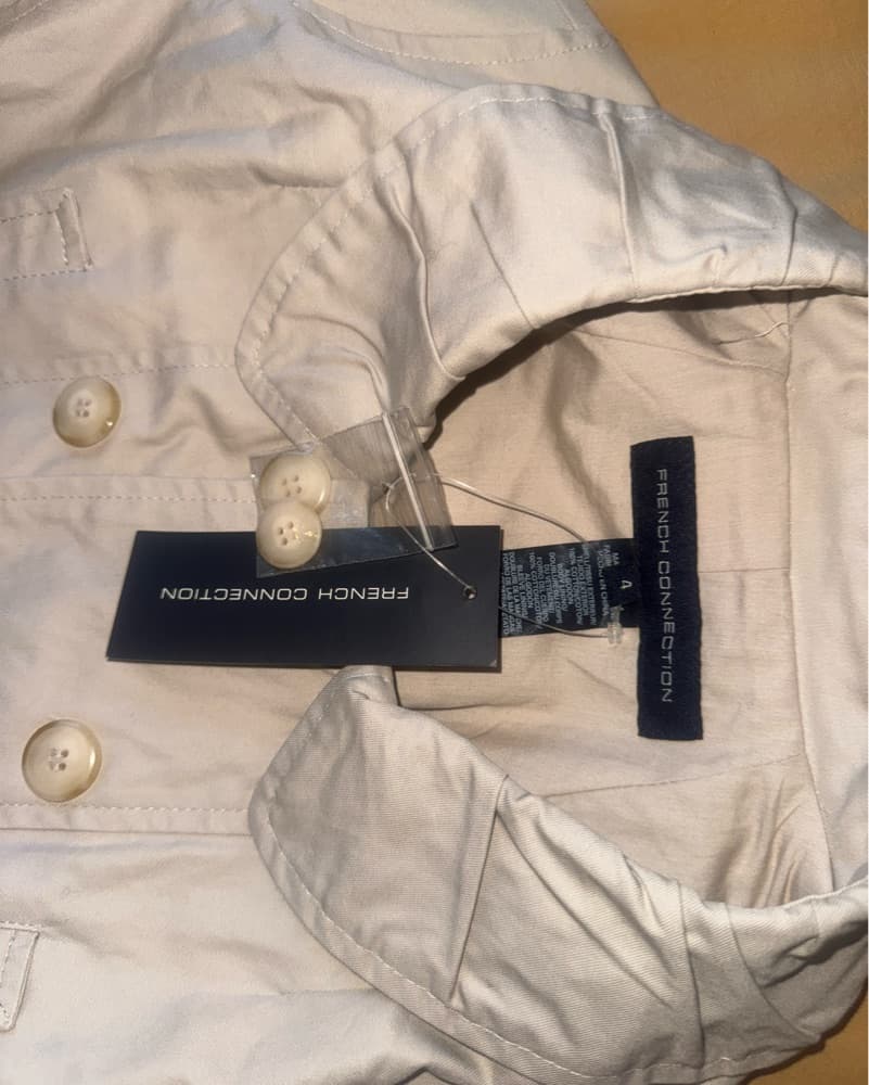 French Connection Ruffled Trench Coat - Image 3