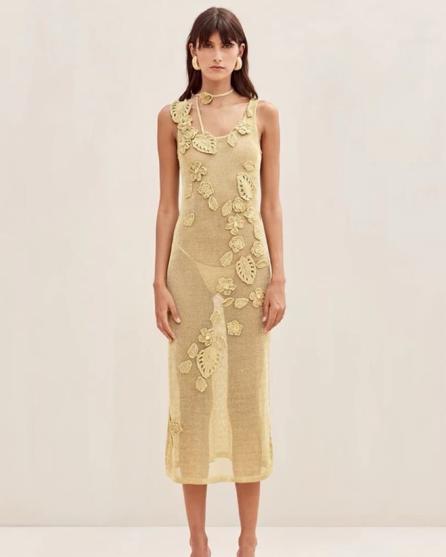 Cult Gaia Pemma Crochet Dress - Image 1