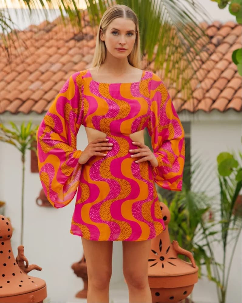 Sundress Sparkly Mini Dress - Image 1