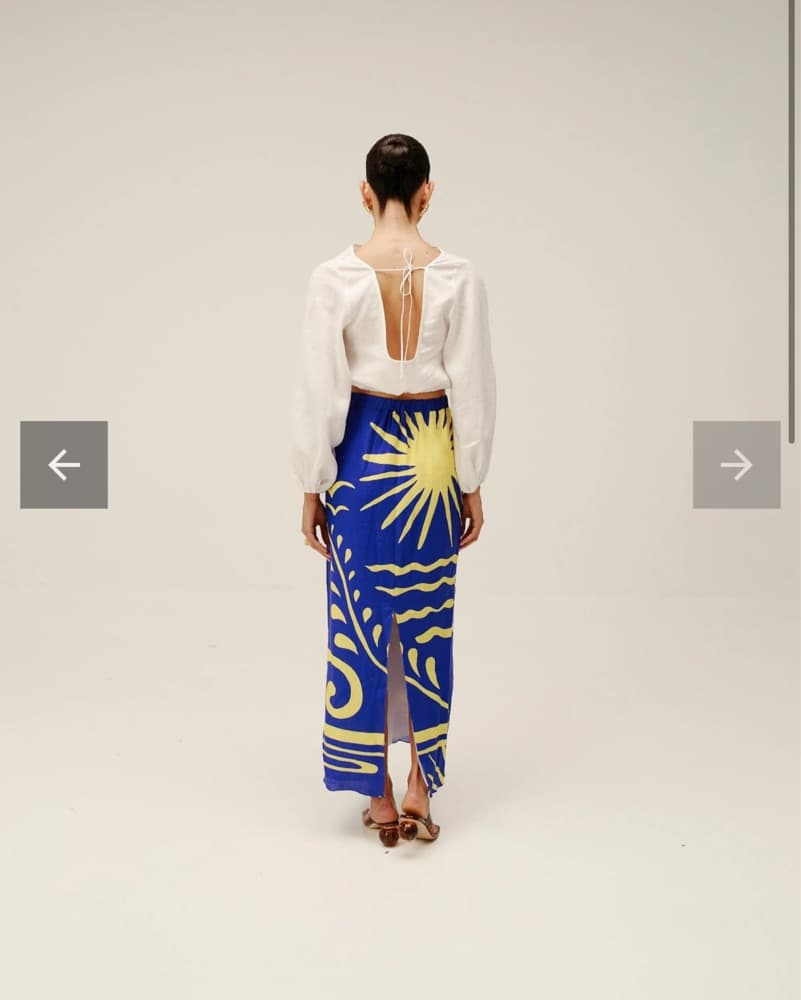 Casa De La Cruz Blue Skirt  - Image 3