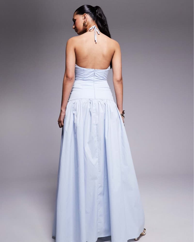 ASOS Poplin Maxi Dress - Image 3