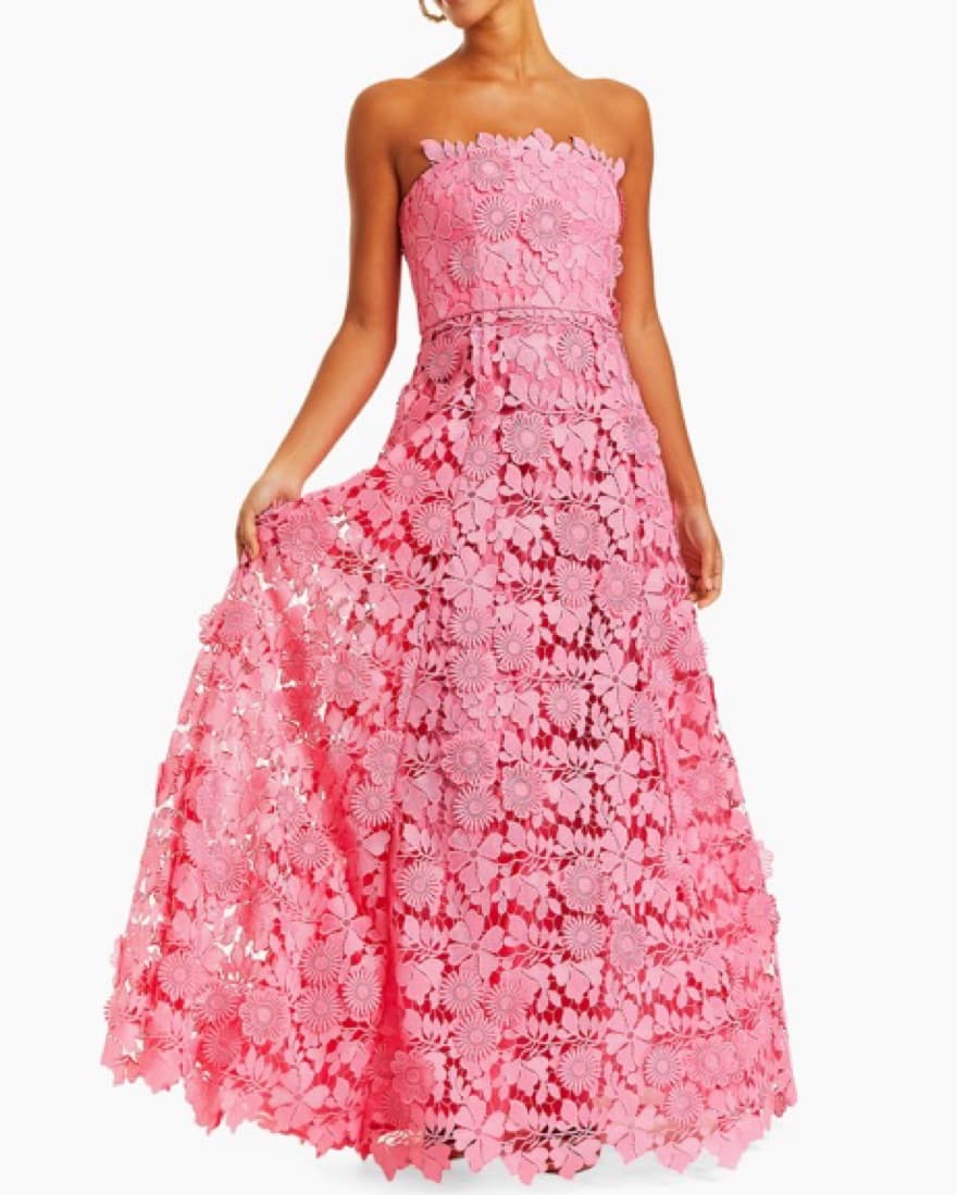 Mestiza Cataleya Strapless Lace Gown - Image 1