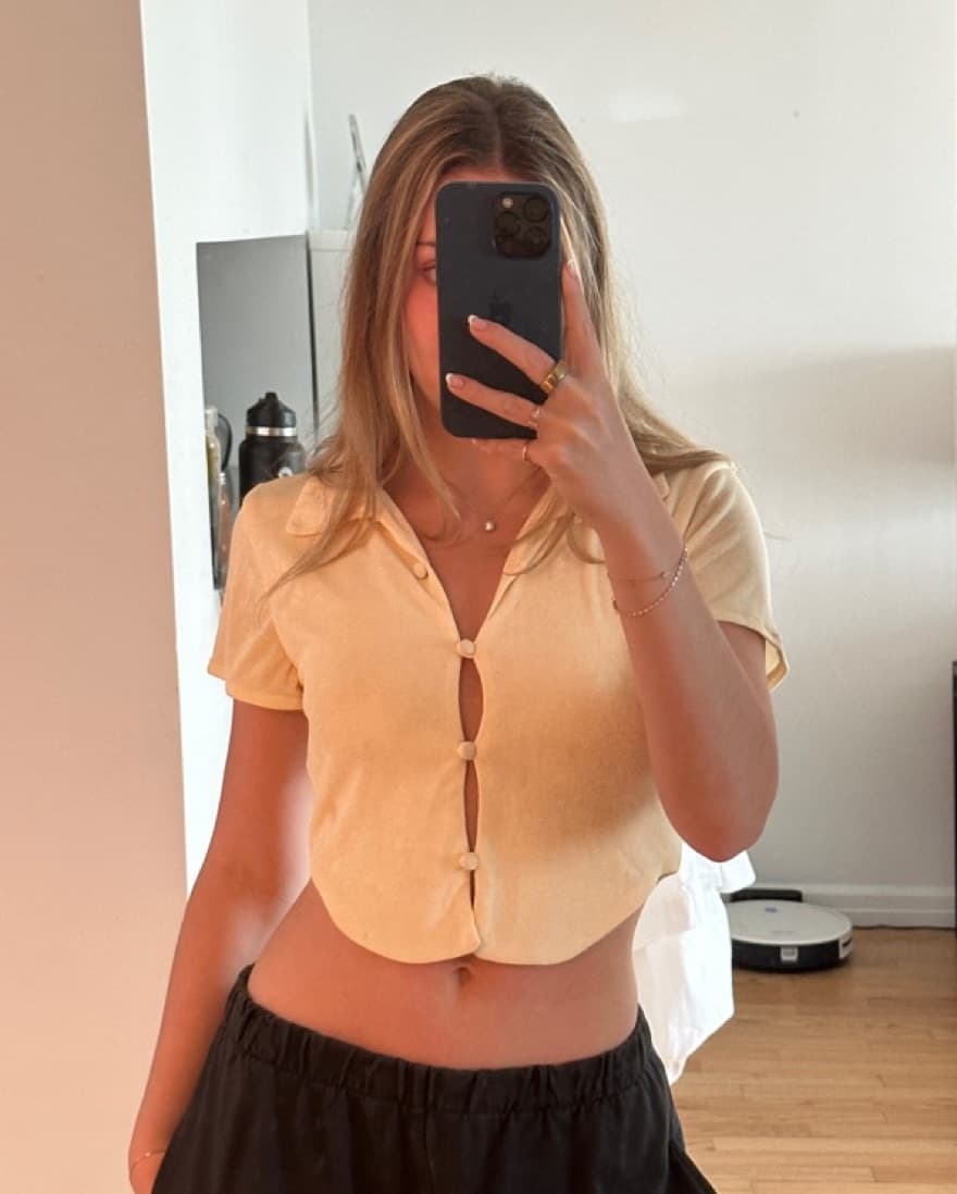 With Jean Short Sleeve Top - Image 3