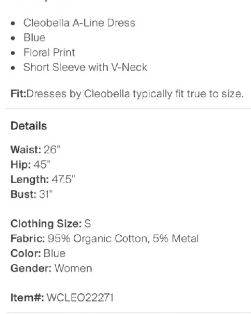 Cleobella Blue Midi Dress - Image 4